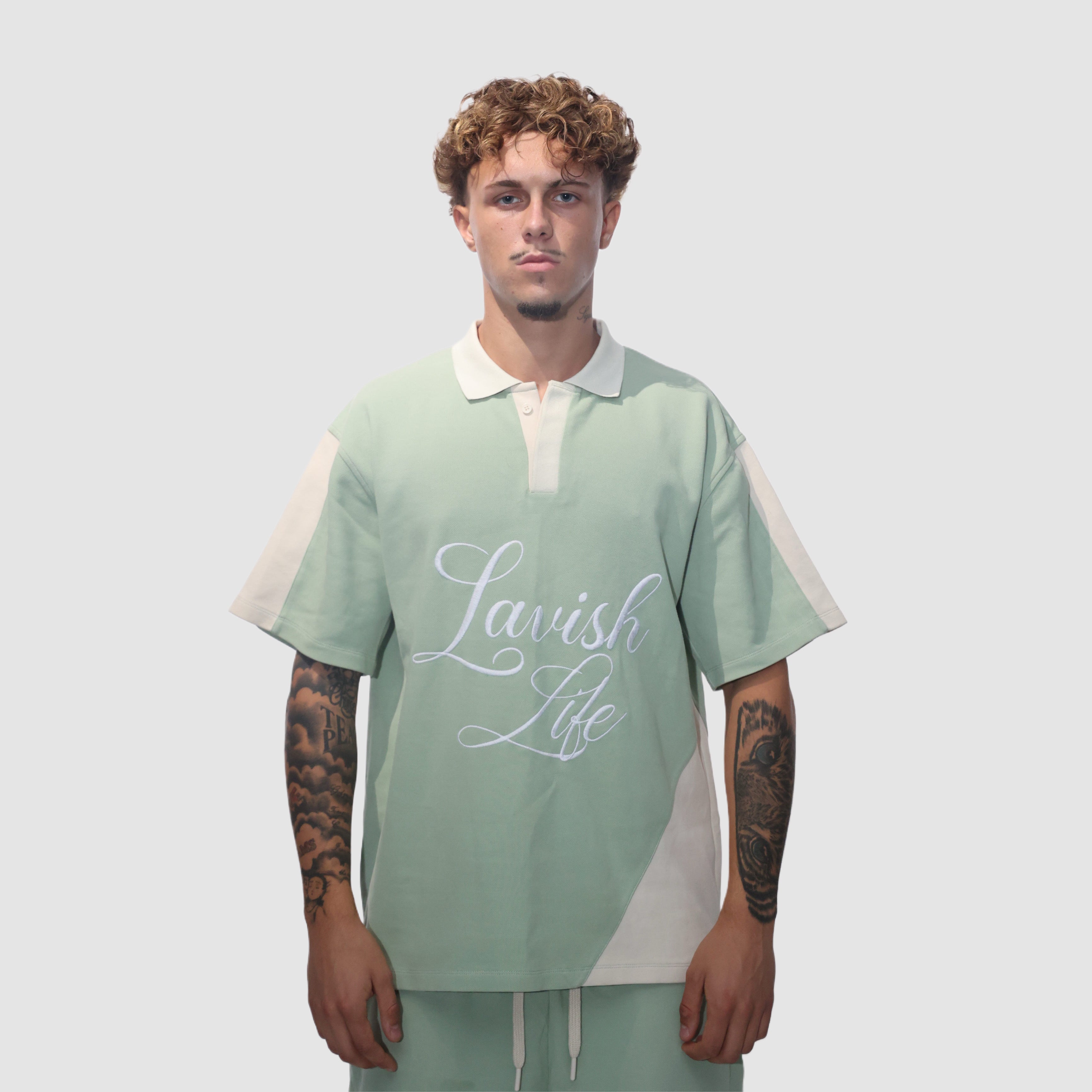 LVL - MATCHA SAND SHORT SET